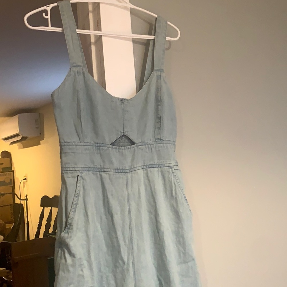 Retro style Denim Jumpsuit